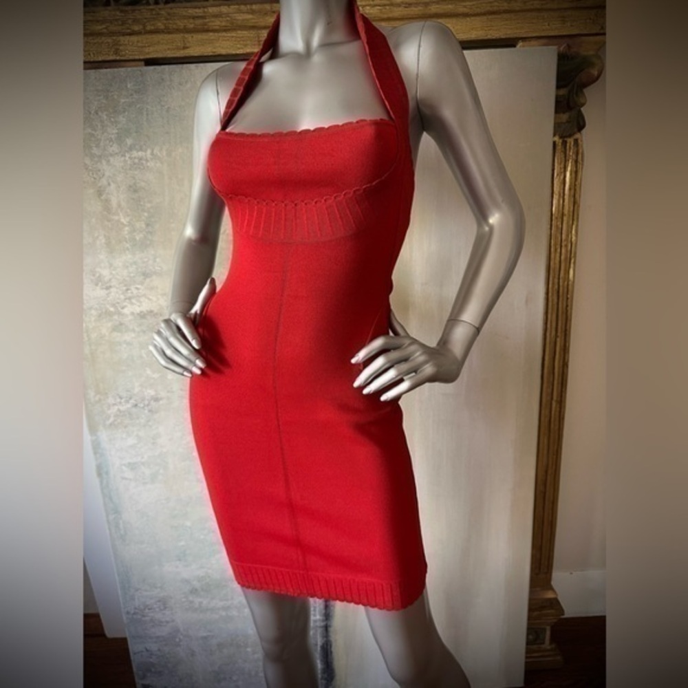 Azzedine ALAIA Paris Vintage 90’s Red Dress, S